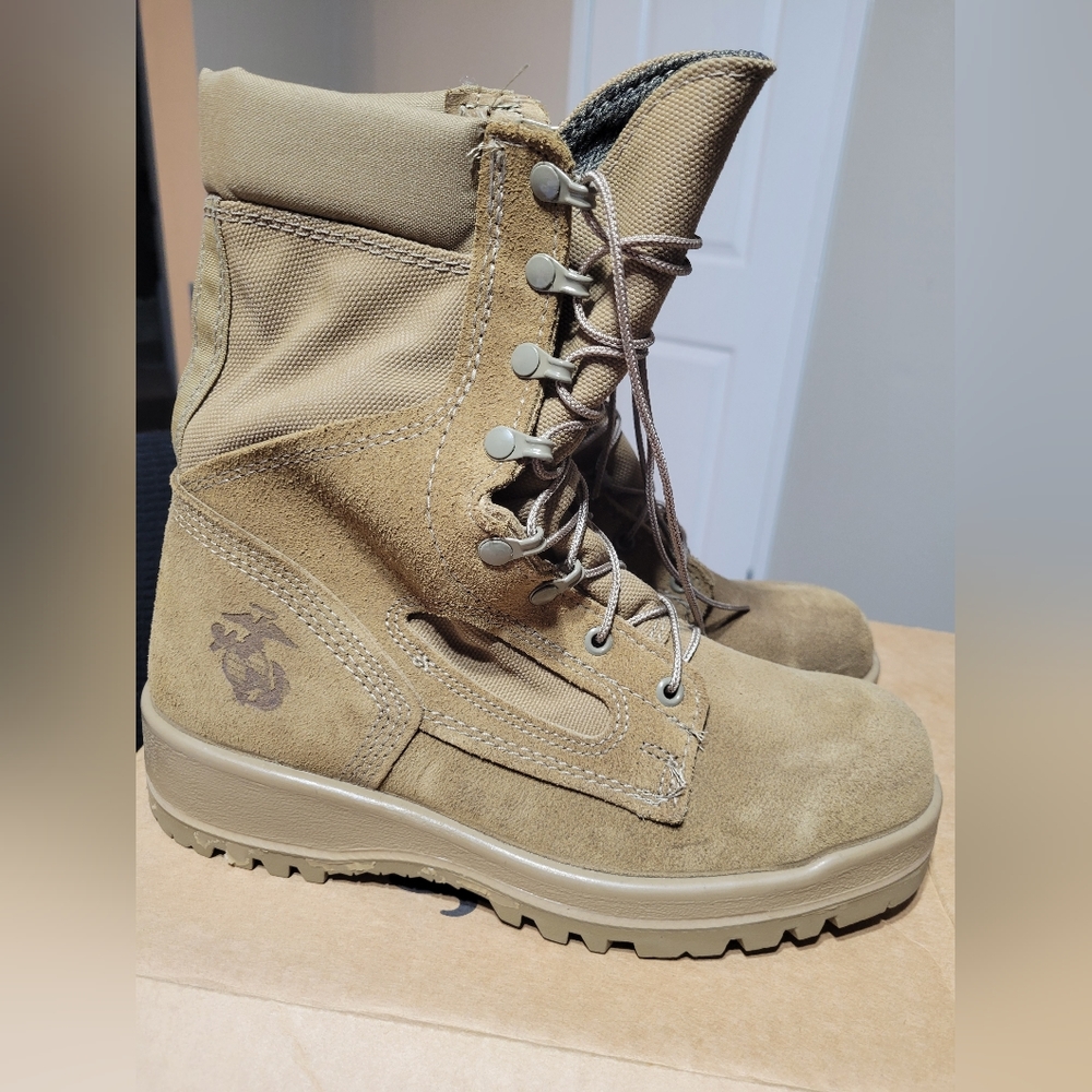 Brand New Khaki Military Boots Size 9.5